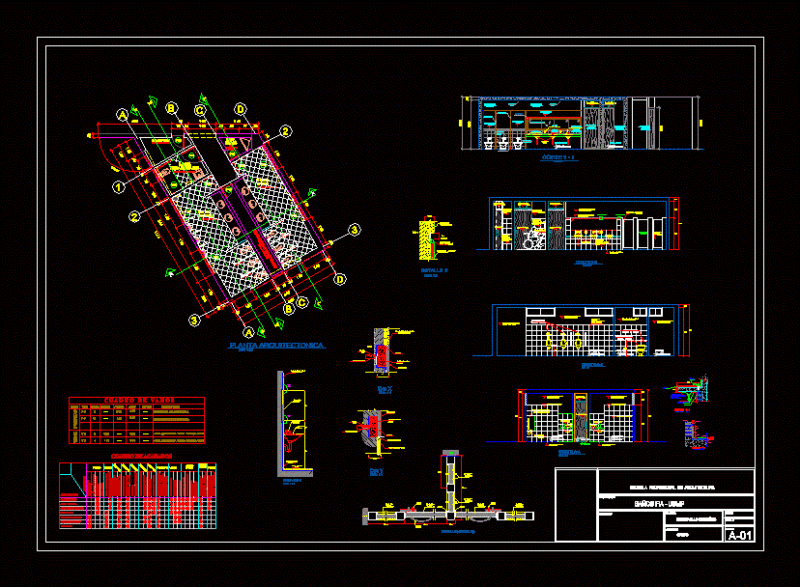 Development Toilets DWG Section for AutoCAD