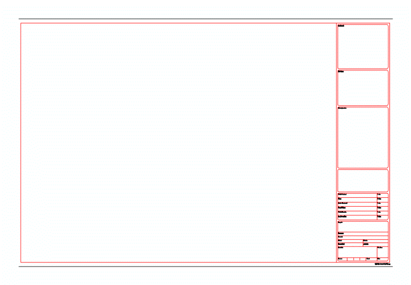 Dim Format A1 DWG Block for AutoCAD