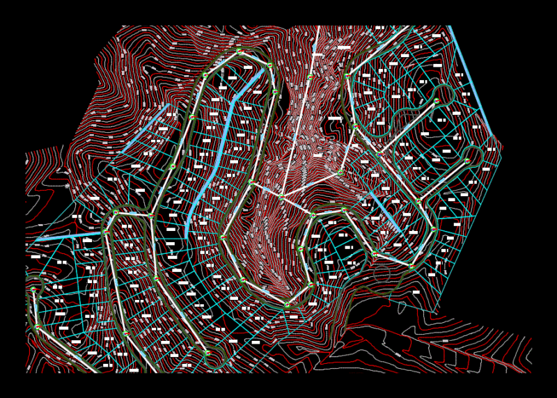 Distribution Drains DWG Full Project for AutoCAD