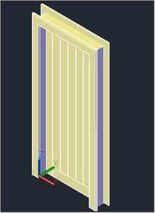 Door 3D DWG Model for AutoCAD