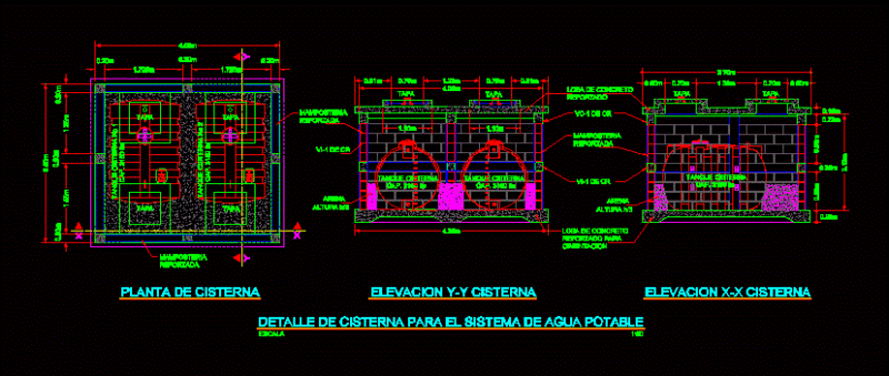 Double Tank Tank DWG Block for AutoCAD