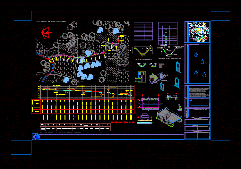Draft – Canal DWG Full Project for AutoCAD