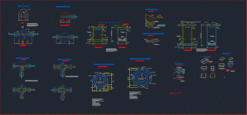 Drain Mailboxes Detail DWG Detail for AutoCAD