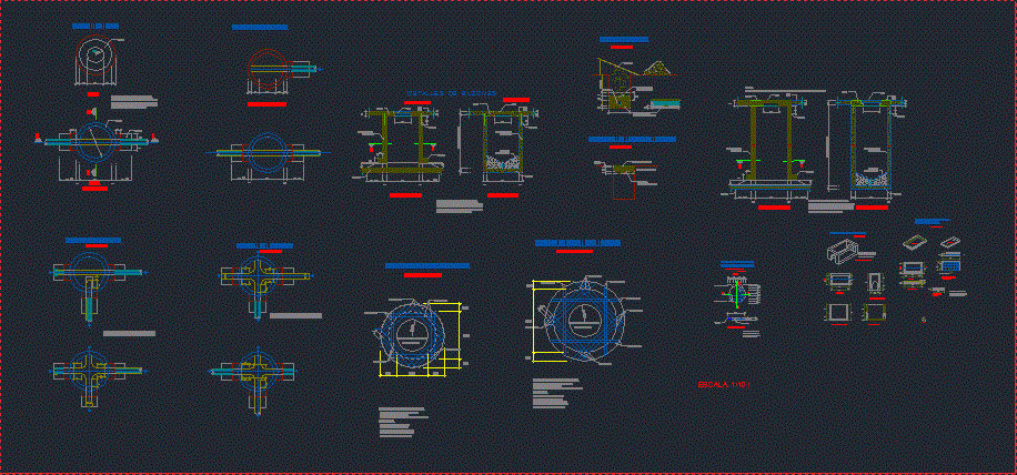 Drain Mailboxes Detail DWG Detail for AutoCAD • Designs CAD