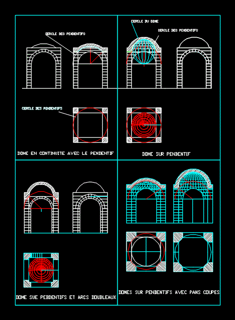 Drawings Dome 2D DWG Elevation for AutoCAD   Designs CAD