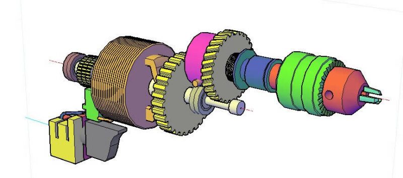 Drill DWG Block for AutoCAD