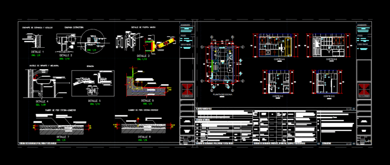 Dsarrollo Kitchen DWG Section for AutoCAD