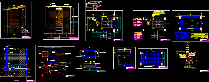 Ecological Latrine DWG Block for AutoCAD