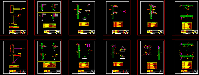 Electric Structures 144kv DWG Block for AutoCAD
