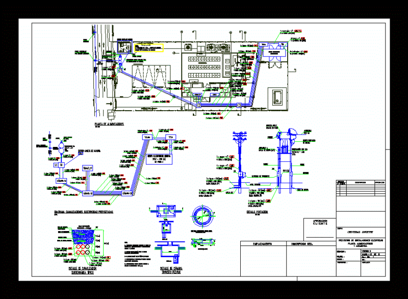 Electrical Connection DWG Block for AutoCAD