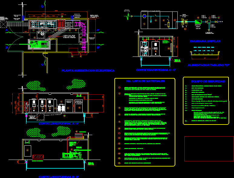 Electrical Subestacion DWG Section for AutoCAD  Designs CAD 