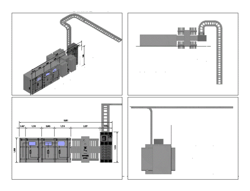 Electrical Substation 3D DWG Detail for AutoCAD