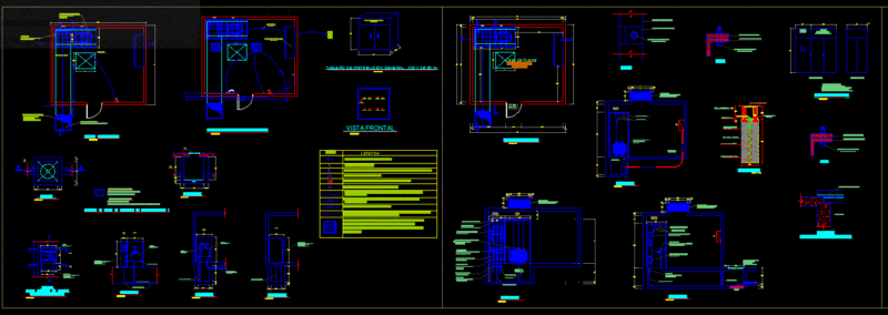 Electrical Substation Booth DWG Detail for AutoCAD