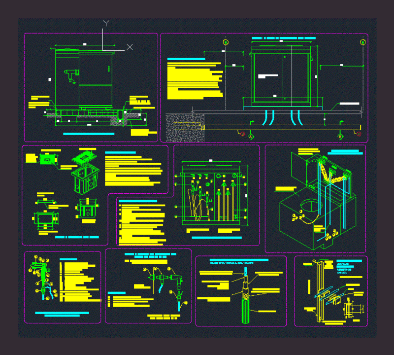 Electrical Substation Details DWG Detail for AutoCAD