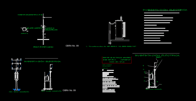 Electrical Substation DWG Detail for AutoCAD