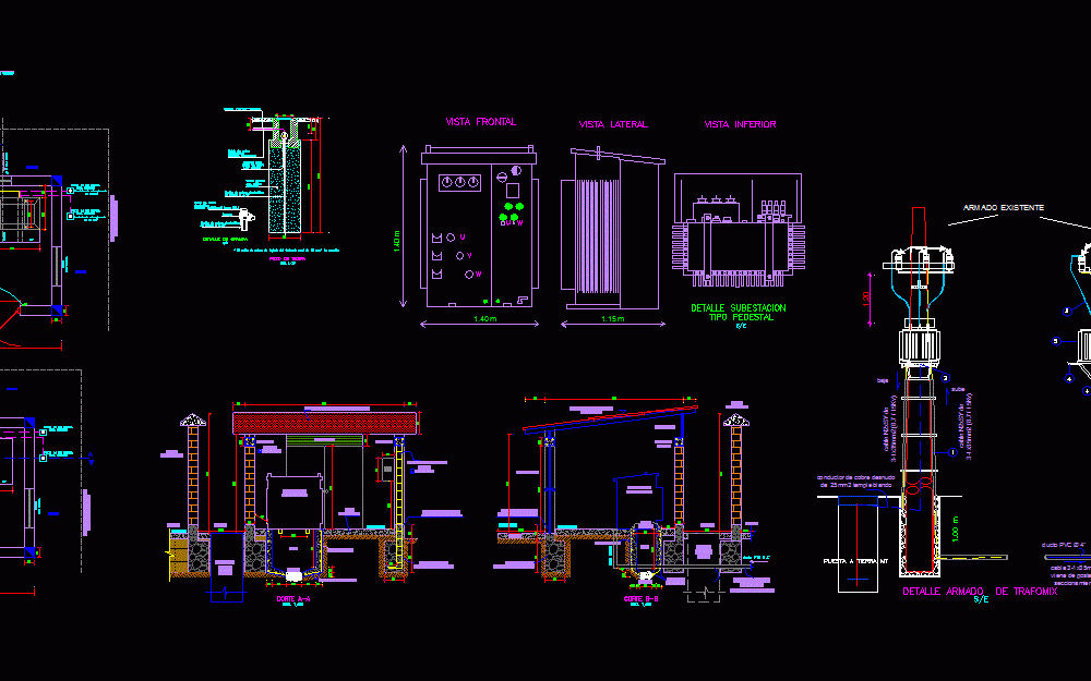 Electrical Substation DWG Detail for AutoCAD • Designs CAD
