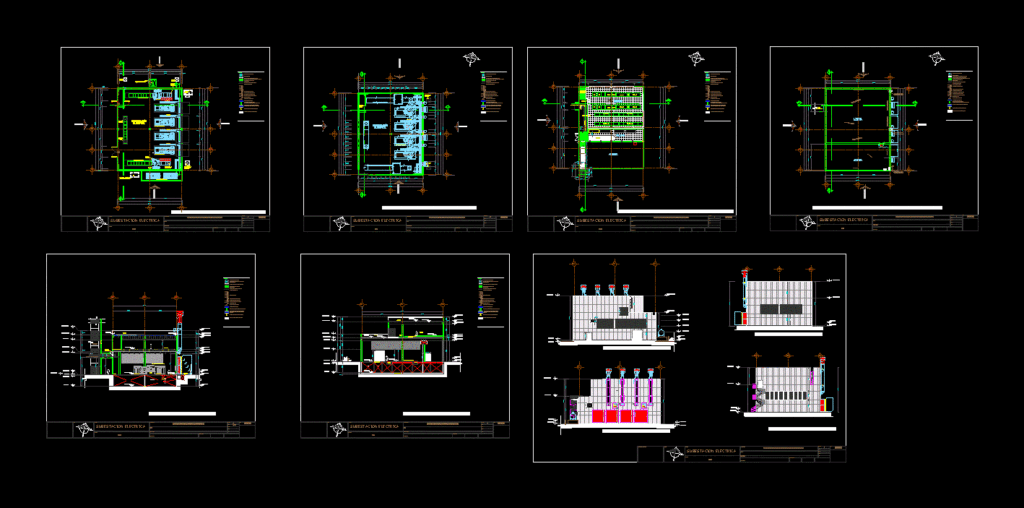 Electrical Substation DWG Plan for AutoCAD