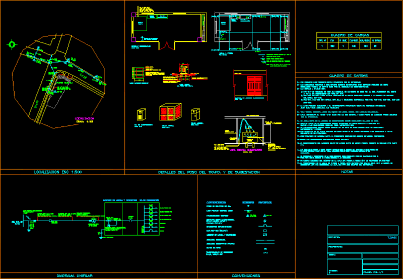Electrical Substation DWG Plan for AutoCAD