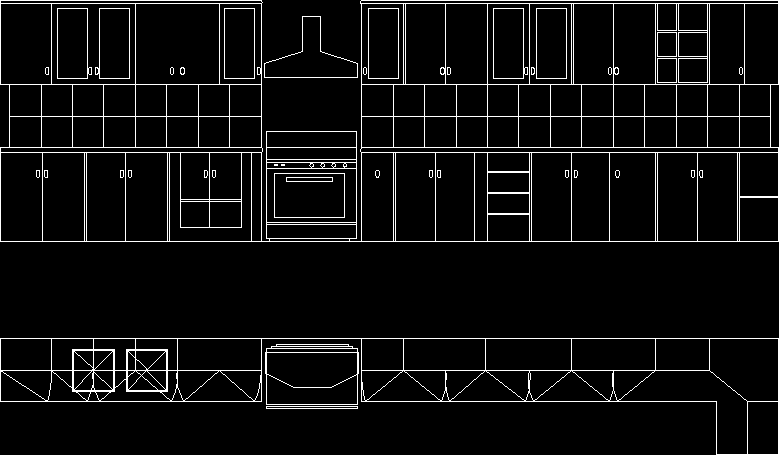 Elevation Kitchen And Furniture Dwg Elevation For Autocad • Designs Cad