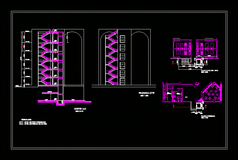 Elevator And Staircase DWG Block for AutoCAD