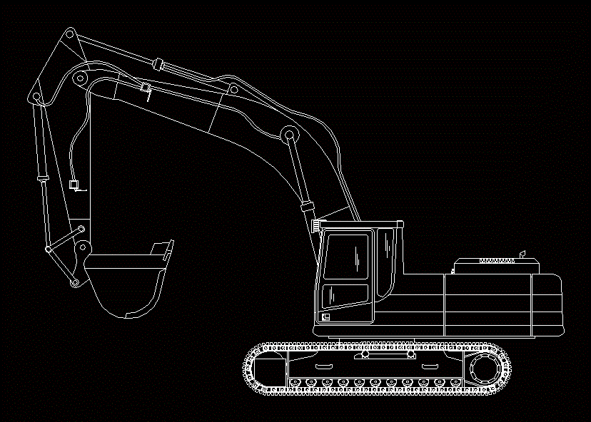 Excavator DWG Block for AutoCAD • Designs CAD