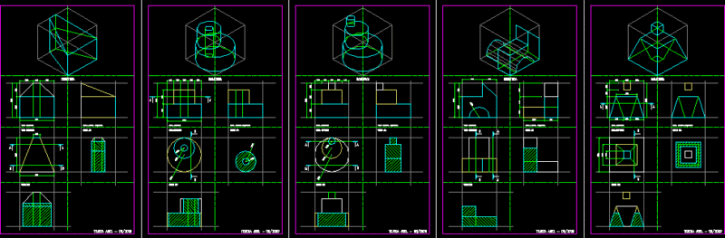 Exercices – Draw Technician DWG Block for AutoCAD