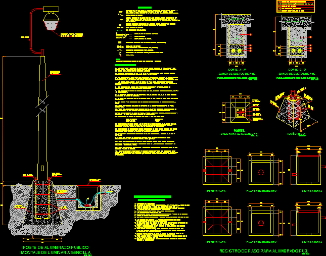 Exterior Lighting DWG Elevation for AutoCAD • Designs CAD