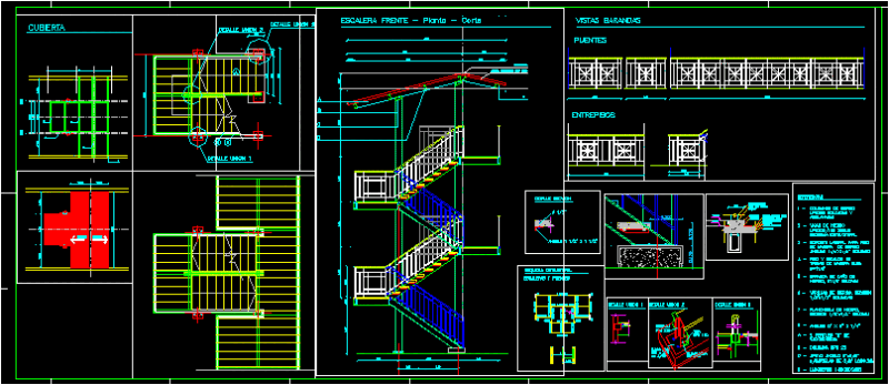 Extern Stairway – Detail DWG Detail for AutoCAD