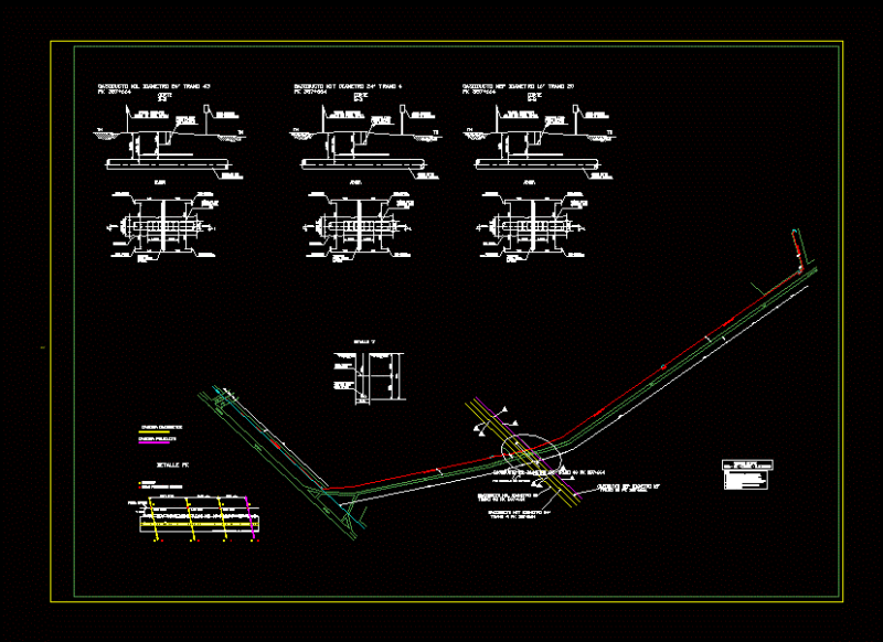 Fiber Optic Cross – Pipelines DWG Detail for AutoCAD