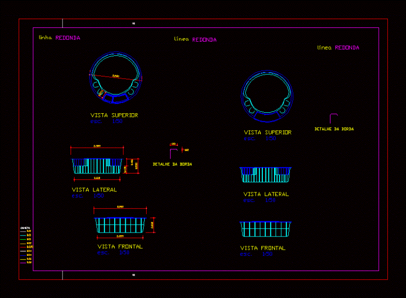 Fiberglass Pool 2D DWG Block for AutoCAD