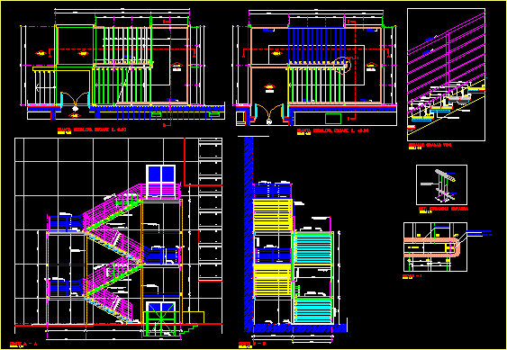 Fire Escape DWG Detail for AutoCAD • Designs CAD