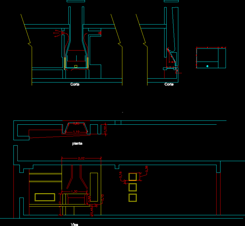 Fireplace DWG Block for AutoCAD