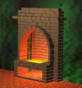 Fireplace Stove 3D DWG Model for AutoCAD