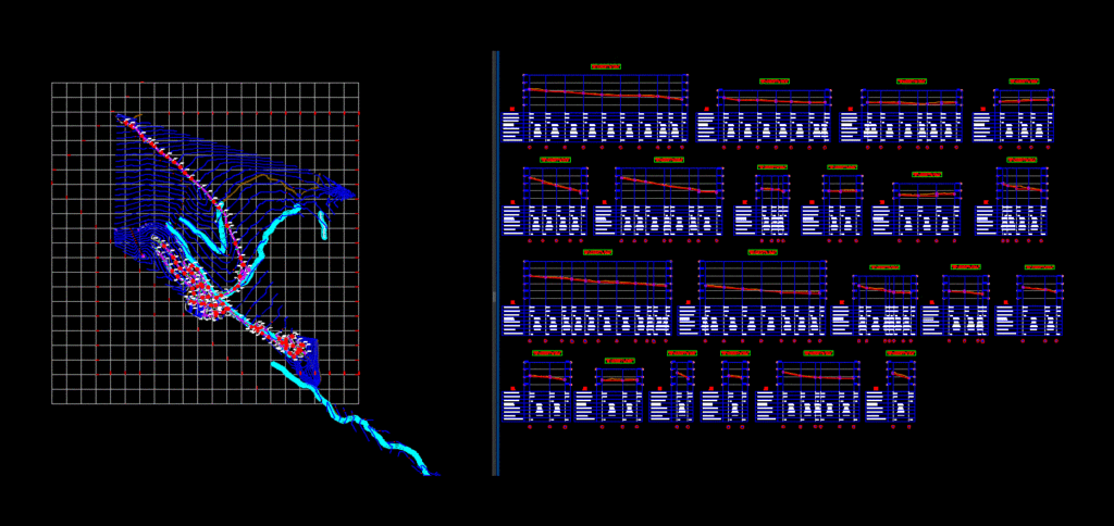 Flat Drain – Sanemiento DWG Block for AutoCAD