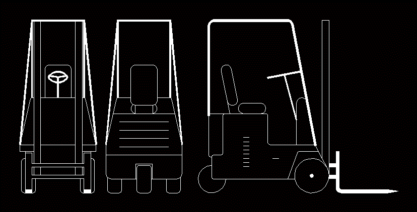 Forklift DWG Block for AutoCAD • Designs CAD