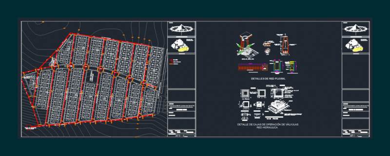 Fractionation – Rain Network DWG Block for AutoCAD