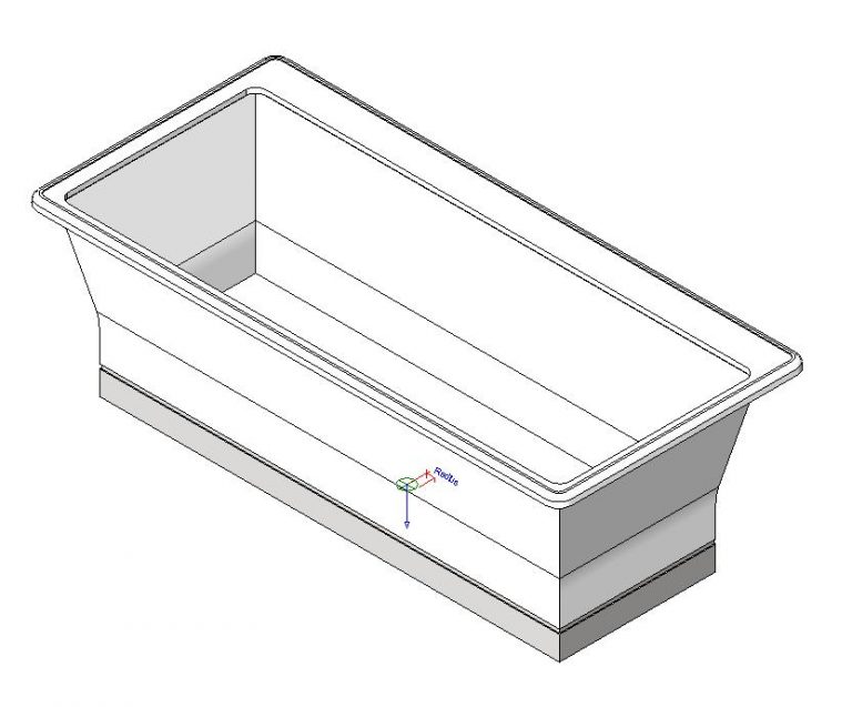 Freestanding Bathtub 3D DWG Model for AutoCAD • Designs CAD