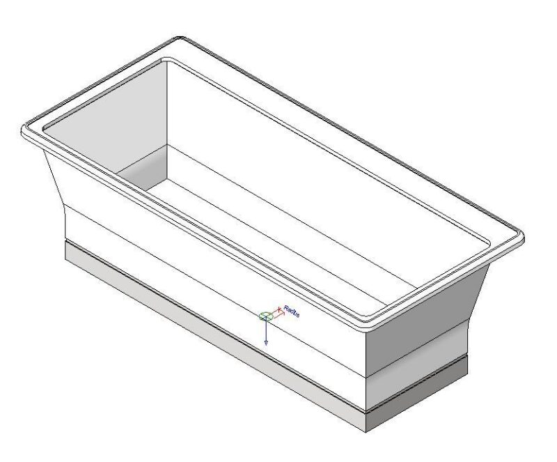 Freestanding Bathtub 3D RFA Model