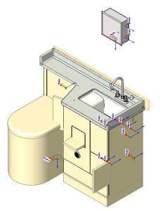 Full Baths RFA CAD Drawing