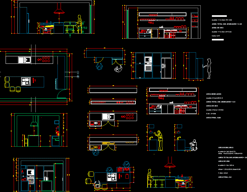 Functionality Of The Kitchen DWG Block for AutoCAD • Designs CAD