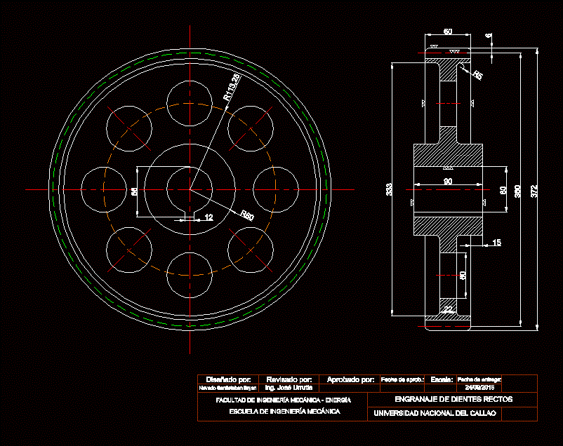 Как сделать gear в autocad