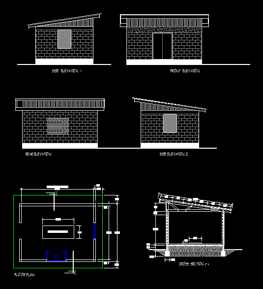 Generator Shed DWG Plan for AutoCAD � Designs CAD