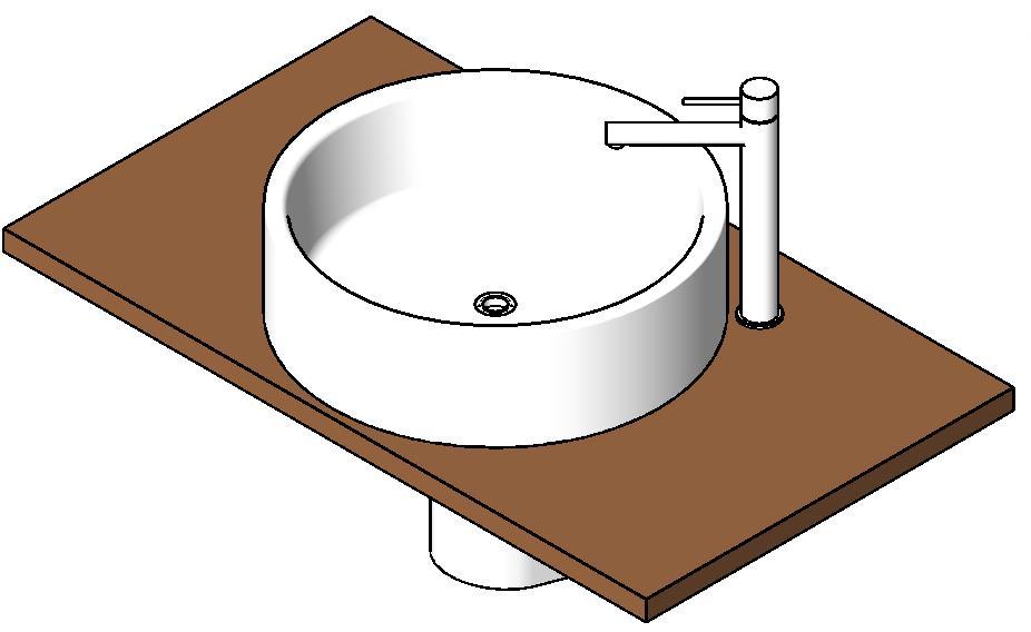 Hanging Table With Sink 3D RFA Model