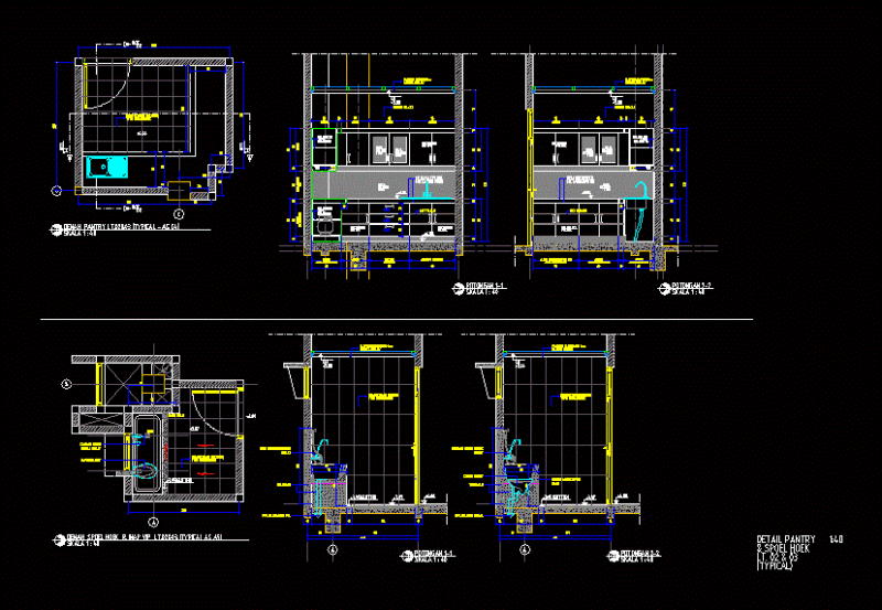 Health – Kitchen DWG Block for AutoCAD