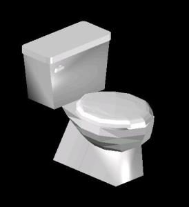 Health – Toilet 3D DWG Model for AutoCAD