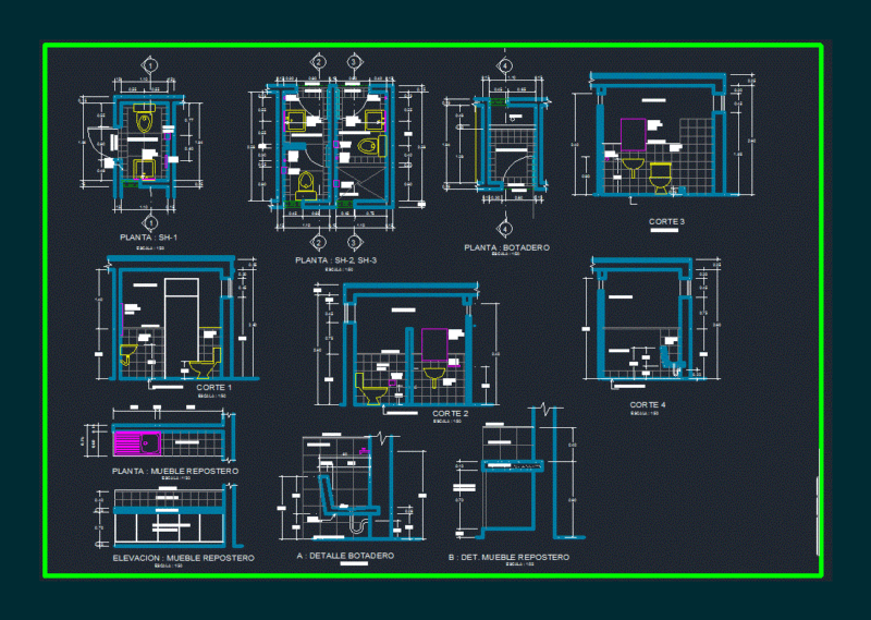Health DWG Detail for AutoCAD
