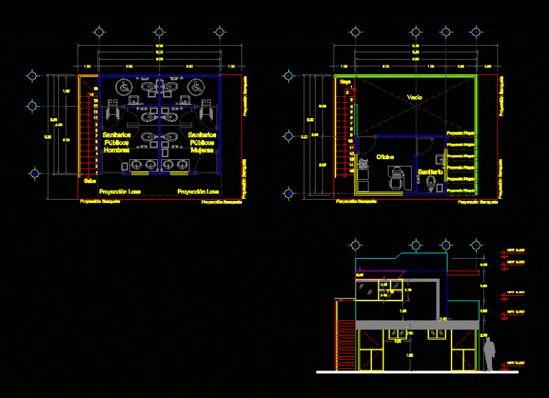 Health Module DWG Block for AutoCAD