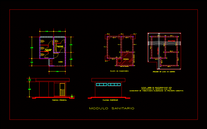 Health Unit DWG Block for AutoCAD