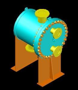 Heat Exchanger 3D DWG Model for AutoCAD