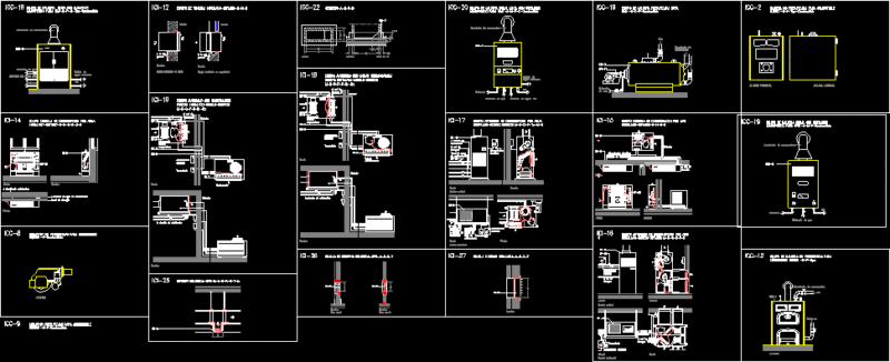 Heating Equipment Details DWG Detail for AutoCAD